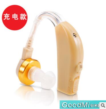 谷米耳背式助听器 老人助听器 可充电式助听器 耳聋助听器ZDB-100