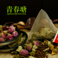 青春塘 玫瑰荷叶茶 三角袋泡茶 养生保健 花茶OEM 定制代加工