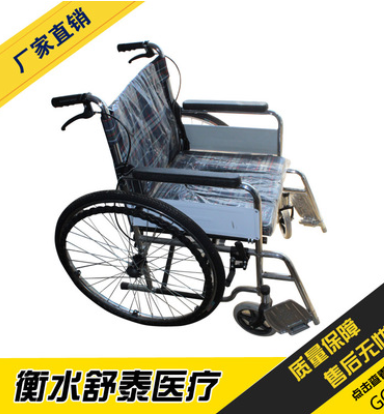 折叠轻便带坐便老人便携轮椅 老年椅残疾人手动车残疾人老年轮椅图3