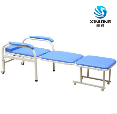 鑫龙批发医用折叠陪护椅 两用多功能加宽椅 医院午休床办公椅图2