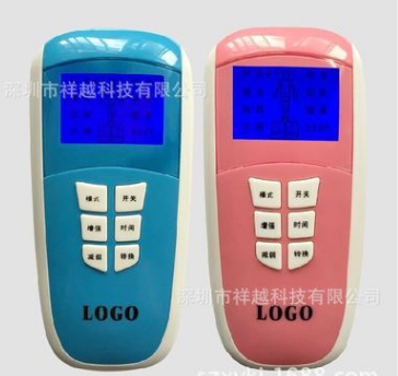 深圳工厂批发展蓝屏家用多功能语音经络按摩仪数码按摩器工厂批发图1