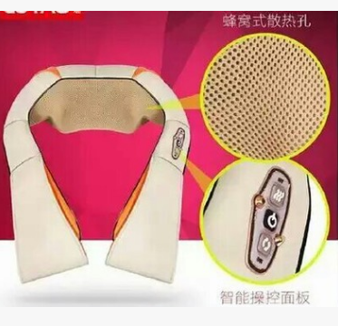 颈肩颈椎按摩器 热敷揉捏捶打按摩披肩 颈椎新款按摩披肩图2