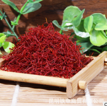 伊朗藏红花西红花茶养生花茶中草药养颜调经活血祛斑金色茶水批发图1