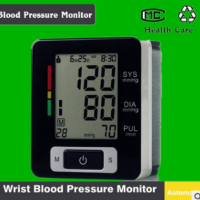 英文版新款智能电子腕式语音血压计手腕式测量仪测量血压脉搏心率