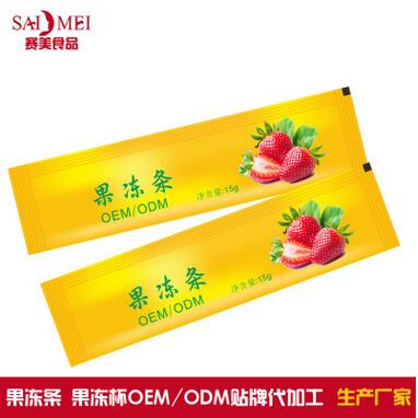 赛美食品 酵素果冻条状排毒草莓味oem贴牌代加工生产厂家图1