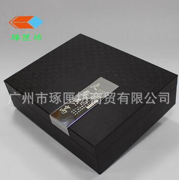 高档天然燕窝 海参礼品盒包装皮盒配手袋 虫草天麻木盒礼品包装盒图1