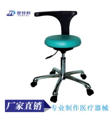 直销新款青色超纤皮可伸缩医护椅护士椅