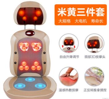 新款颈椎按摩器颈部腰部按摩垫全身多功能按摩靠垫椅垫图3