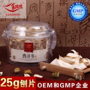乐陶陶 西洋参25g刨片OEM代加工图1