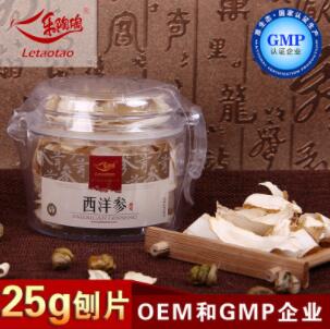 乐陶陶 西洋参25g刨片OEM代加工