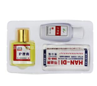 时通新靓甲护理套装 亮灰甲+修复液+护理膏 去除灰指甲专用软甲膏图1