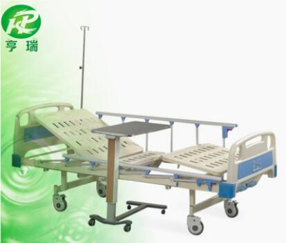 厂家直销医院诊所医疗病床手动二功能护理床双摇床图2