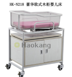 月子会所专用婴儿床医用豪华欧式木柜婴儿床图1