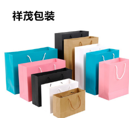 服装礼品牛皮纸手提袋纸袋批发定做印logo厂家订制设计定制图2