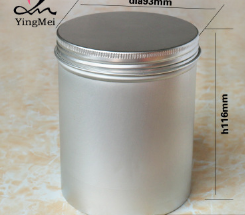 厂家定做750g圆形铝高罐药品食品干货花茶包装铝罐l礼品铝盒93116