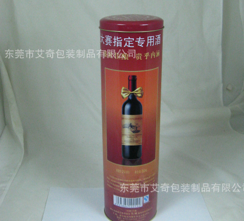 专业包装酒罐 葡萄酒罐 红酒白酒罐铁盒包装 tinbox图2
