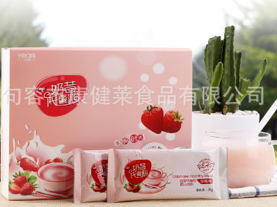 一氏国际 果蔬奶昔代餐粉 草莓味膳食纤维代餐 现货供应 批零兼营图1