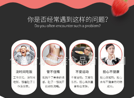 一氏国际 果蔬奶昔代餐粉 草莓味膳食纤维代餐 现货供应 批零兼营图2