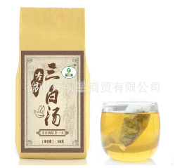 批发三白汤袋泡茶去黄脸黄气白茯苓养生茶美白肌肤美容代加工图1