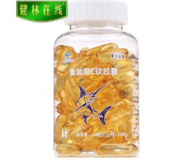 健林在线鱼油维E软胶囊 辅助降血脂 中老年保健食品 DHA EPA 批发图1