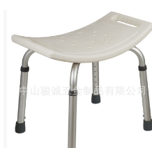 老年人残疾人孕妇铝合弧形无背金洗澡椅浴室防滑高度可调厂家直销图1