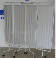 医护辅助设备，医用四页折叠屏风/PVC防火皮铁屏风图1