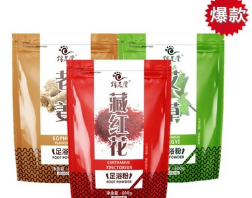 热销锦足堂藏红花泡脚粉包足浴粉泡脚粉厂家直销足浴泡脚广州足浴图1