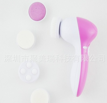 美容仪器厂家五合一洁面仪去黑头毛孔清洁器脸部洁面仪旋转洗脸刷图3