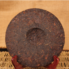 批发普洱村 五年干仓 勐海干仓七子饼 老普洱 饼茶 普洱熟茶图2