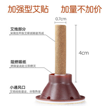正品艾艾贴简装艾灸贴 养生馆艾条灸艾柱定制 厂家直销图2