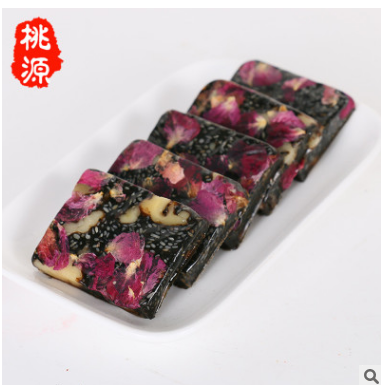 东阿桃源阿胶糕厂家直供玫瑰花瓣口味固元糕 纯手工10g阿胶膏方图3