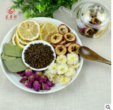 茗居阁 柠檬荷叶茶组合花茶 玫瑰组合茶 桂圆红枣茶图3