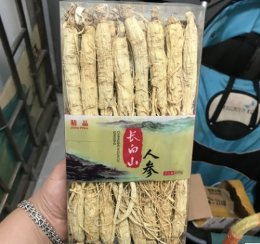 长白山人参 原皮参 红参 生晒参 白人参 白全须 500克 包邮图3