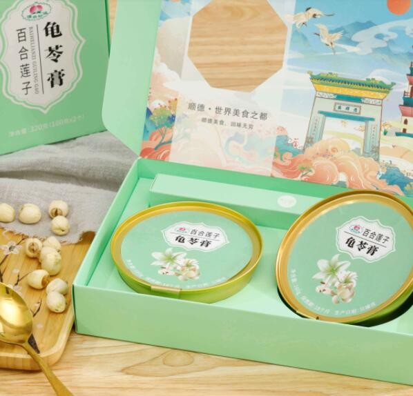 百合莲子龟苓膏图1