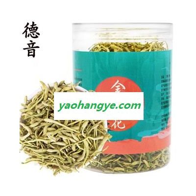 德音批发花草茶 金银花40g罐装 金银花茶产地货源 足干 泡水 干净无杂 金银花